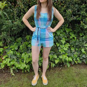 1950s bathing suit with matching cover up skirt by